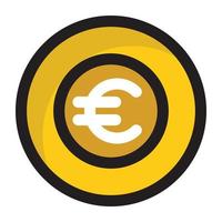 Trendy Euro Coin vector