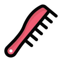 Trendy Hair Comb vector