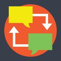 Trendy Communication Concepts vector