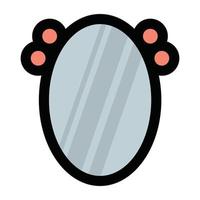 Old Fashioned Mirror vector