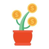 Trendy Financial Growth vector