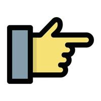 Trendy Finger Pointing vector