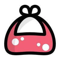 Trendy Baby Bib vector