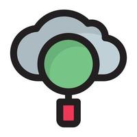 Trendy Cloud Search vector