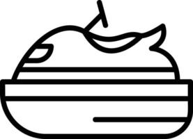 Jet Ski Line Icon vector