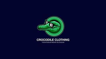 Crocodile clothing vector template logo design icon