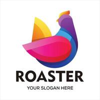 Vector elegant rooster logo vector