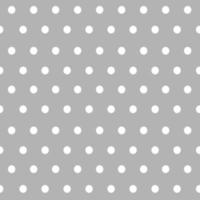 Polka dot seamless pattern in vintage style on a silver background. Simple vector illustration in a repeat minimalistic designe. Used as a print texture for fabric, wrapping paper, wallpaper.