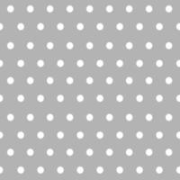 Polka dot seamless pattern in vintage style on a silver background. Simple vector illustration in a repeat minimalistic designe. Used as a print texture for fabric, wrapping paper, wallpaper.