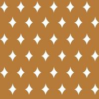 Diamond stars seamless christmas pattern - white figures on the gold background. Vector illustration style of hand drawing. Used as a print for fabric, wrapping paper, wallpaper and decor