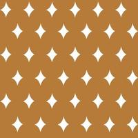 Diamond stars seamless christmas pattern - white figures on the gold background. Vector illustration style of hand drawing. Used as a print for fabric, wrapping paper, wallpaper and decor