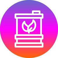 Biofuel Barrell Flat Icon vector