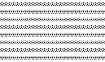 Seamless Motif Pattern Composed by Foot Ball or Soccer Ball Composition for Background, Pattern, Decoration, Ornate, Website or Graphic Design Element. Vector Illustration