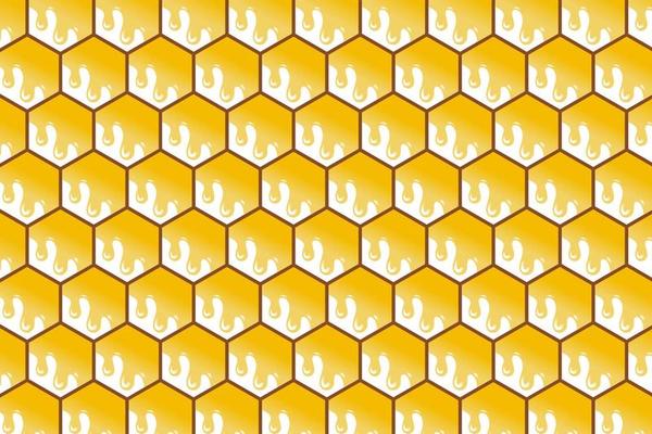 Honeycomb background with hexagon pattern texture