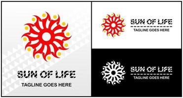Vector design elements for your company logo, logo for groups or individuals, sun rays and dots logo, modern, simple and minimalist logotype, matches the logo you want