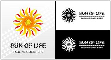 Vector design elements for your company logo, logo for groups or individuals, twisted fire sun logo, modern, simple and minimalist logotype, matches the logo you want