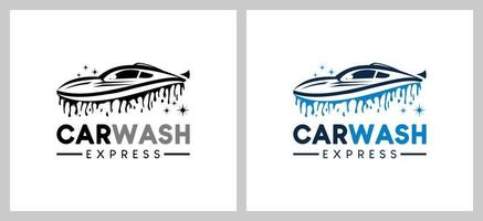 diseño de logotipo de lavado de autos moderno abstracto creativo
