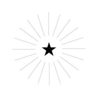 eps10 icono de arte abstracto estrella premium vector negro aislado sobre fondo blanco. símbolo de celebración en un estilo moderno y sencillo para el diseño de su sitio web, logotipo y aplicación móvil