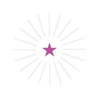 eps10 rosa vector estrella premium icono de arte abstracto aislado sobre fondo blanco. símbolo de celebración en un estilo moderno y sencillo para el diseño de su sitio web, logotipo y aplicación móvil