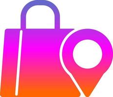 Shopping Destination Vector Icon Design