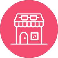 Optical Shop Vector Icon Design