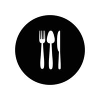 spoon fork knife logo vector