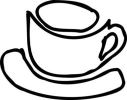 taza para icono de café y té. vector