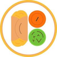 Masala Dosa Vector Icon Design