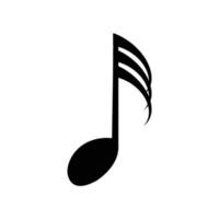 musical note logo vector