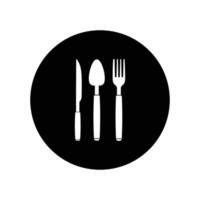 spoon fork knife logo vector