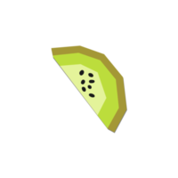 Slice kiwi fruits png transparent background
