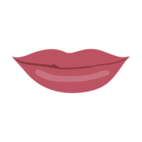 Beautiful lips illustration isolated on png transparent background