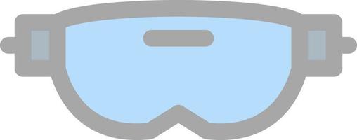 VR Glasses Line Vector Icon Design