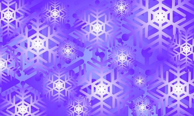 Snowflakes on violet blue background,snow night,Christmas background design. vector illustration.