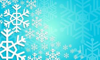 Snowflakes with shadow. on violet blue background Christmas background design. New Year. Vector illustration.