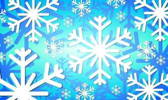 Snowflakes with shadow. on violet blue background Christmas background design. New Year. Vector illustration.