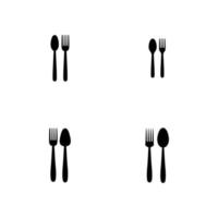 spoon and fork logo vector