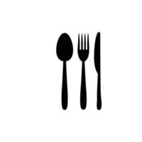 spoon fork knife logo vector