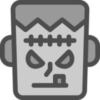 diseño de icono de vector de frankenstein