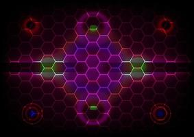 Season celebration abstract background hive honeycomb digital light technology connection vector illustration