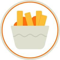 Poutine Vector Icon Design