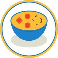 Clam Chowder Vector Icon Design