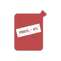 Fuel price drop icon. The concept of crisis in the world vector