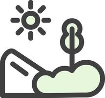 Agriculture Landscape Glyph Icon vector