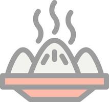 diseño de icono de vector de dim sum