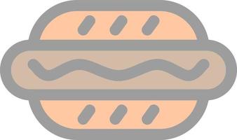 Hot Dog Vector Icon Design