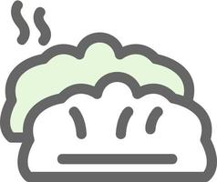 Dumplings Vector Icon Design