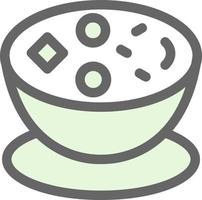 Clam Chowder Vector Icon Design