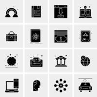 16 Universal Business Icons Vector Creative Icon Illustration to use in web and Mobile Related project