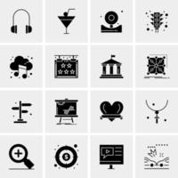 16 Universal Business Icons Vector Creative Icon Illustration to use in web and Mobile Related project